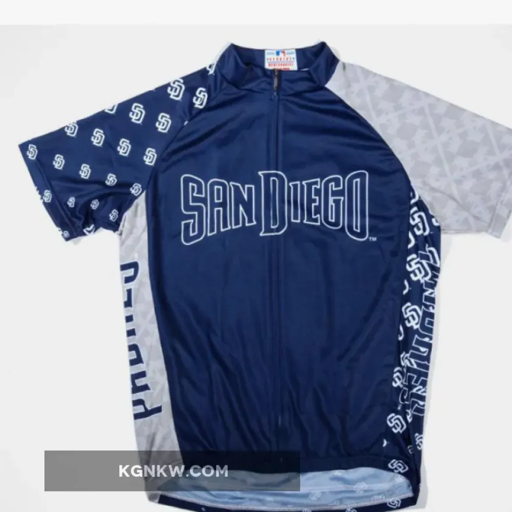 MLB San Diego Padres Short Sleeve Cycling Jerseys