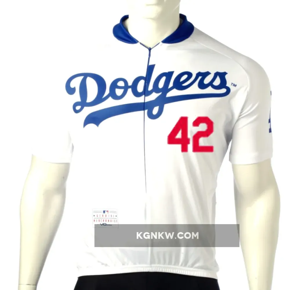MLB ﻿Jackie Robinson 42 Los Angeles Dodgers Cycling Jerseys