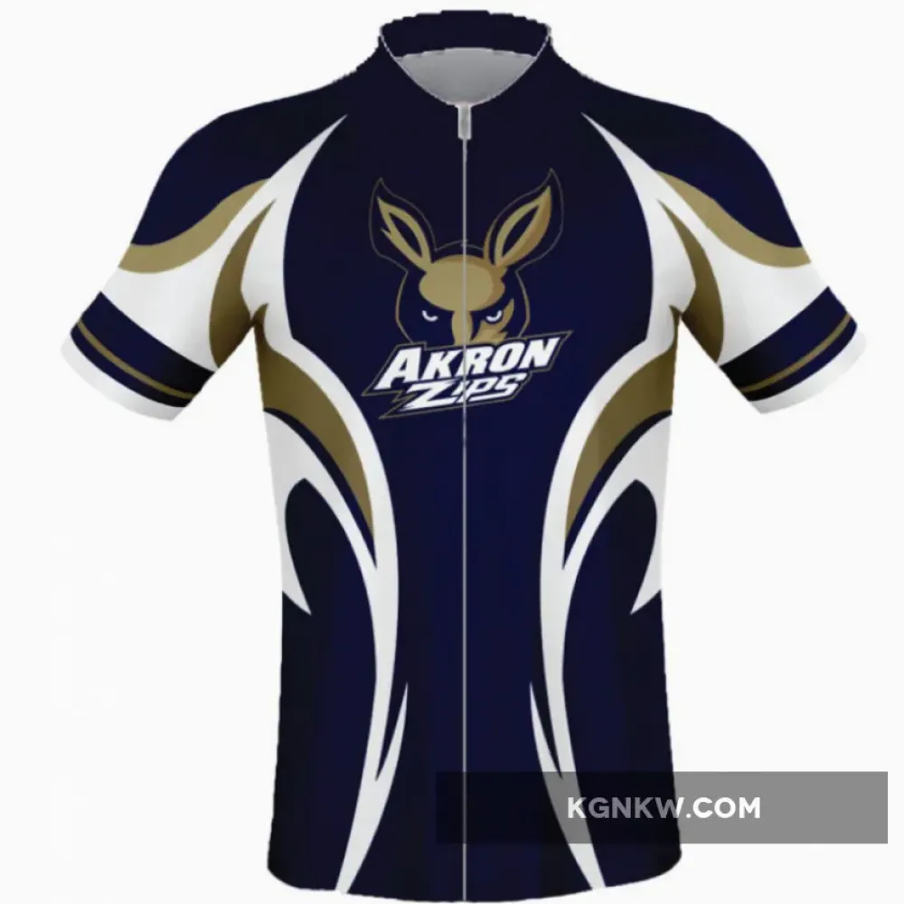 NCAA University of Akron Zips Short Sleeve Cycling Jerseys