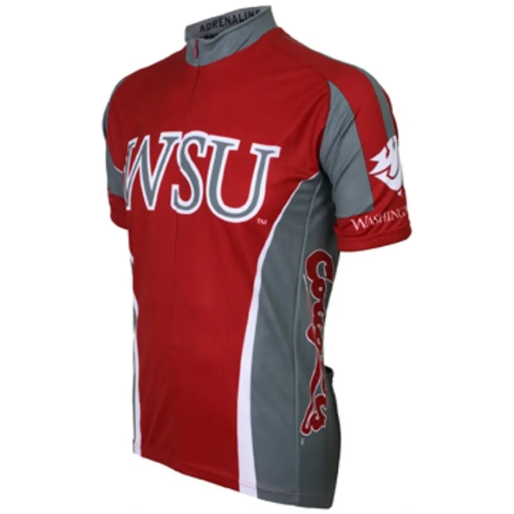 NCAA WSU or Wazzu Washington State University Cougars Cycling Jerseys