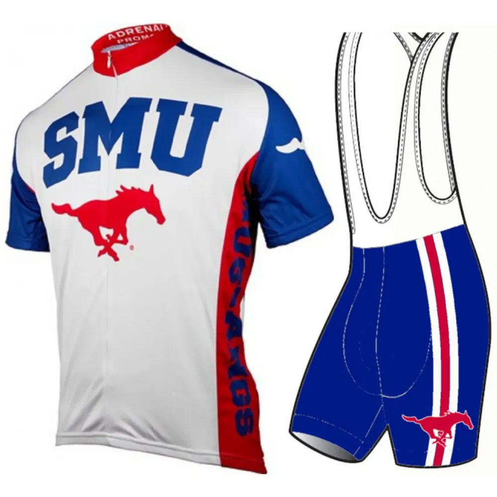 SMU Mustangs southern methodist university Cycling Jerseys and shorts