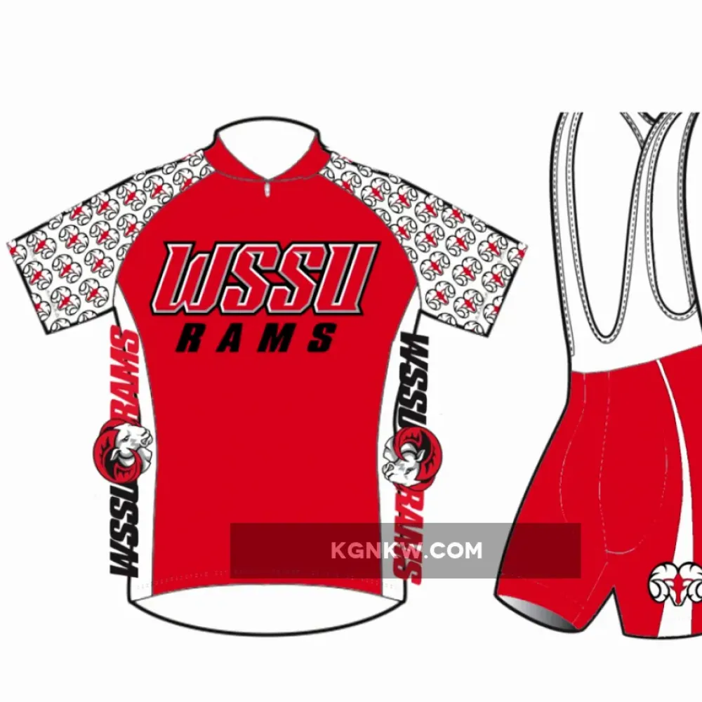 WSSU Winston-Salem State University Rams Cycling Jerseys bib shorts