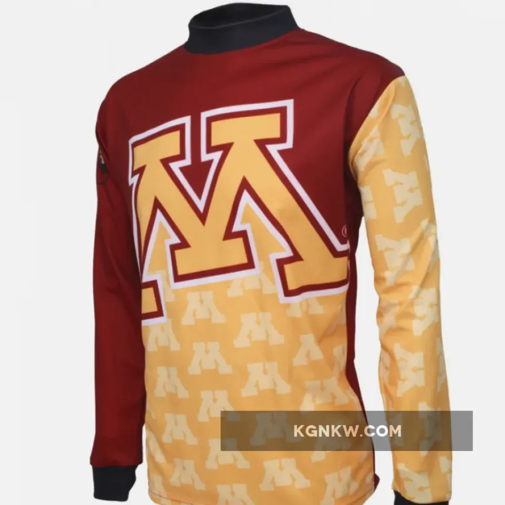 NCAA The U of M, UMN, University of Minnesota Golden Gophers Mountain Long Sleeve MTB Bike Cycling Jerseys