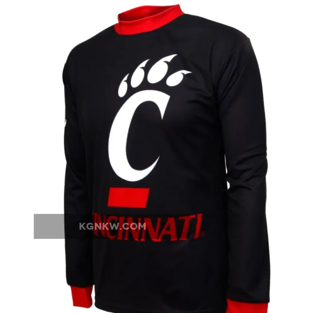 NCAA UC Cincinnati Bearcats Long Sleeve MTB Bike Cycling Jerseys