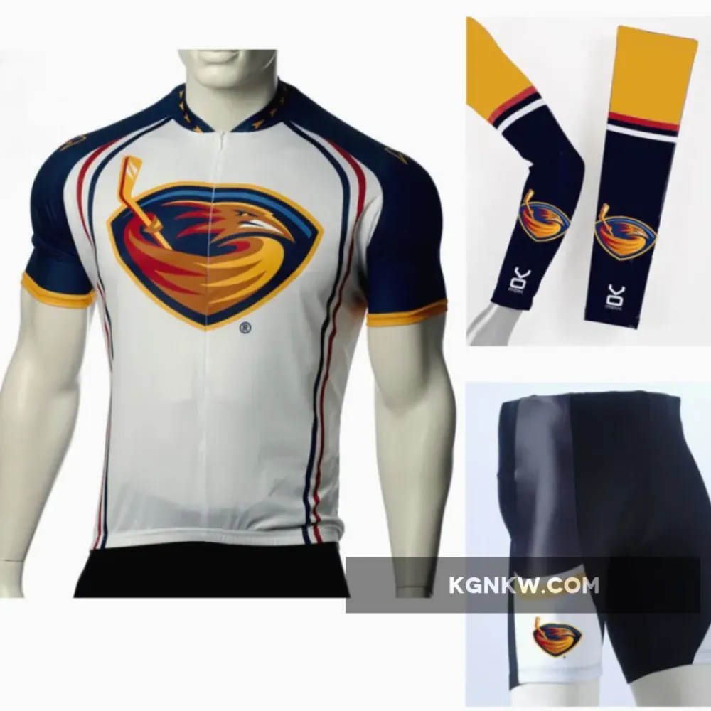 NHL Atlanta Thrashers Cycling Jerseys Bib Shorts Arm Warmers