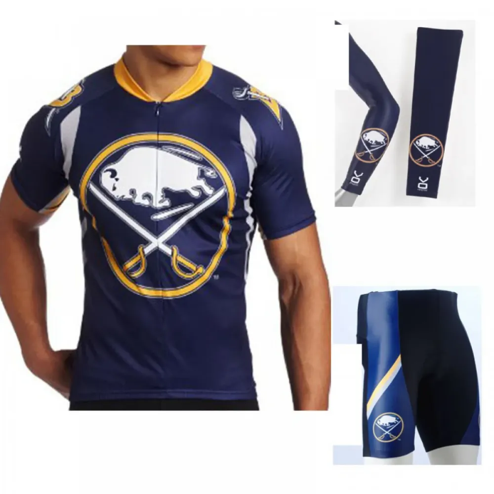 NHL Buffalo Sabres Cycling Jerseys Bib Shorts Arm Warmers