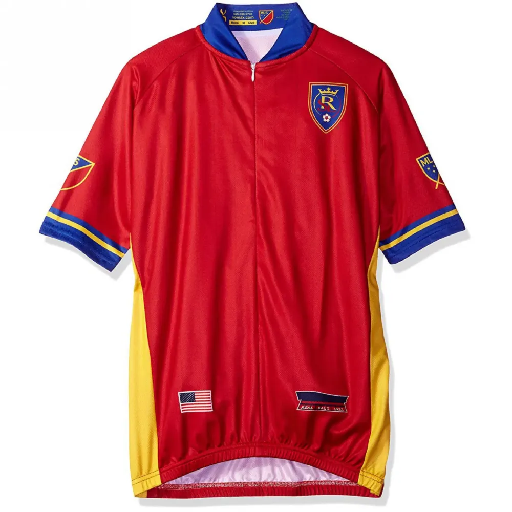 MLS Real Salt Lake Short Sleeve Cycling Jerseys Red
