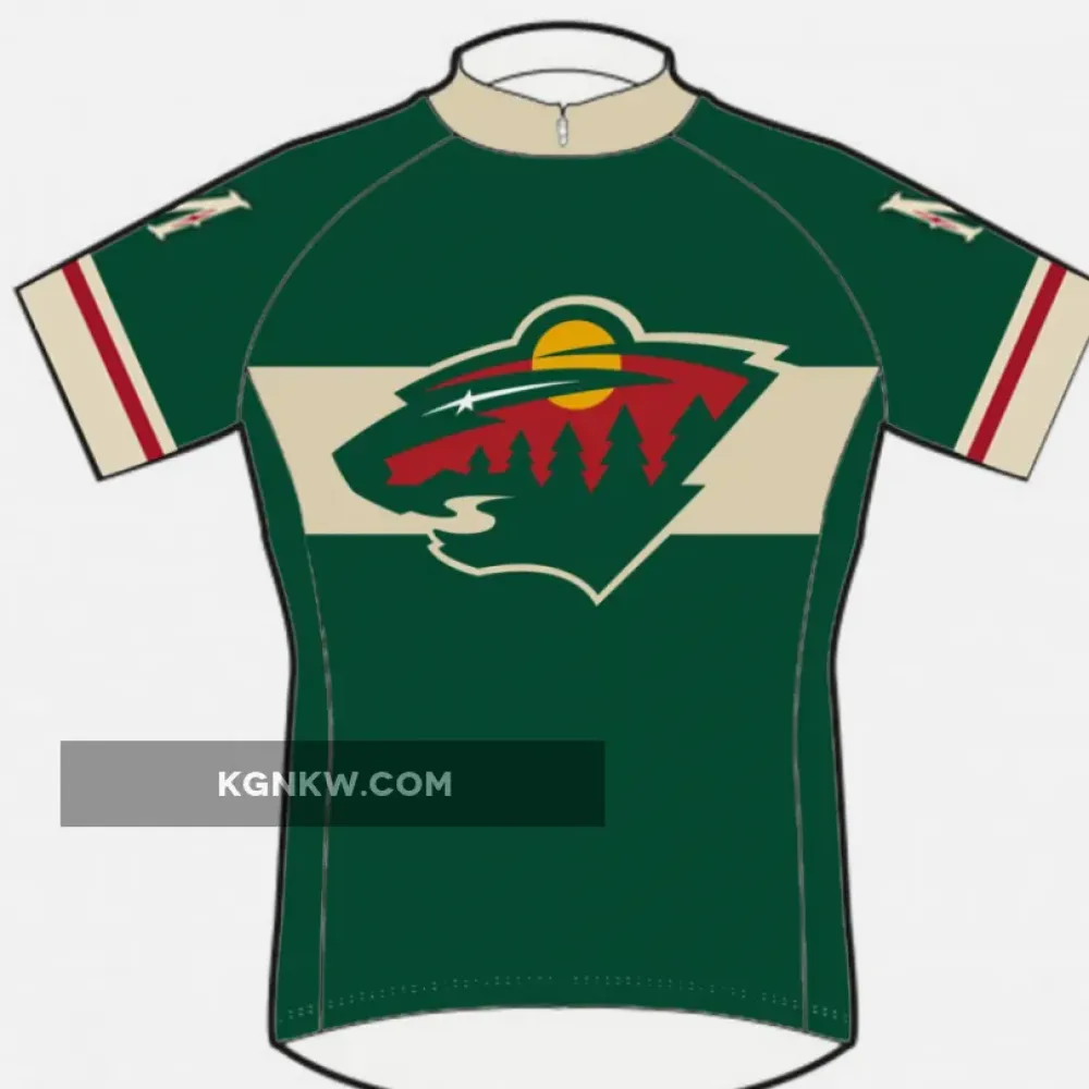 NHL Minnesota Wild Cycling Jerseys bike clothing Short Sleeve New Style