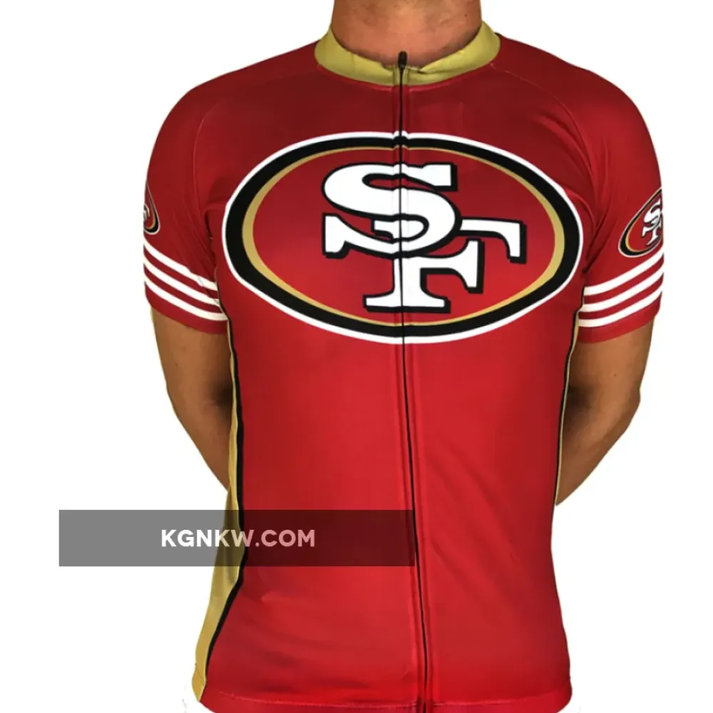 NFL San Francisco 49ers Niners Short Sleeve Cycling Jersey