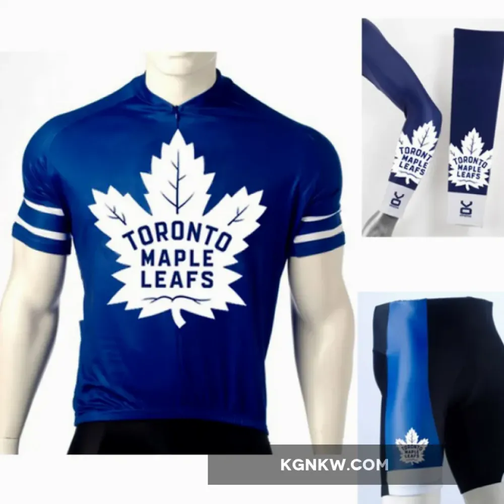 NHL Toronto Maple Leafs Cycling Jerseys Bib Shorts Arm Warmers
