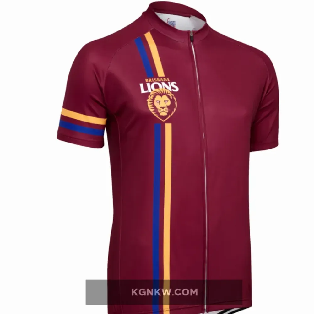 AFL Brisbane Lions Mountain and road bike Short Sleeve Cycling Jerseys
