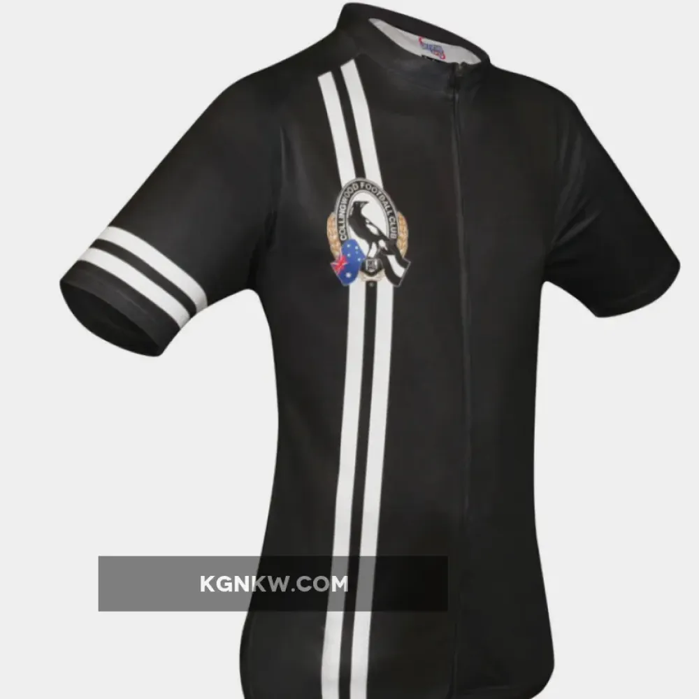 AFL Collingwood Magpies Mountain and road bike Short Sleeve Cycling Jerseys