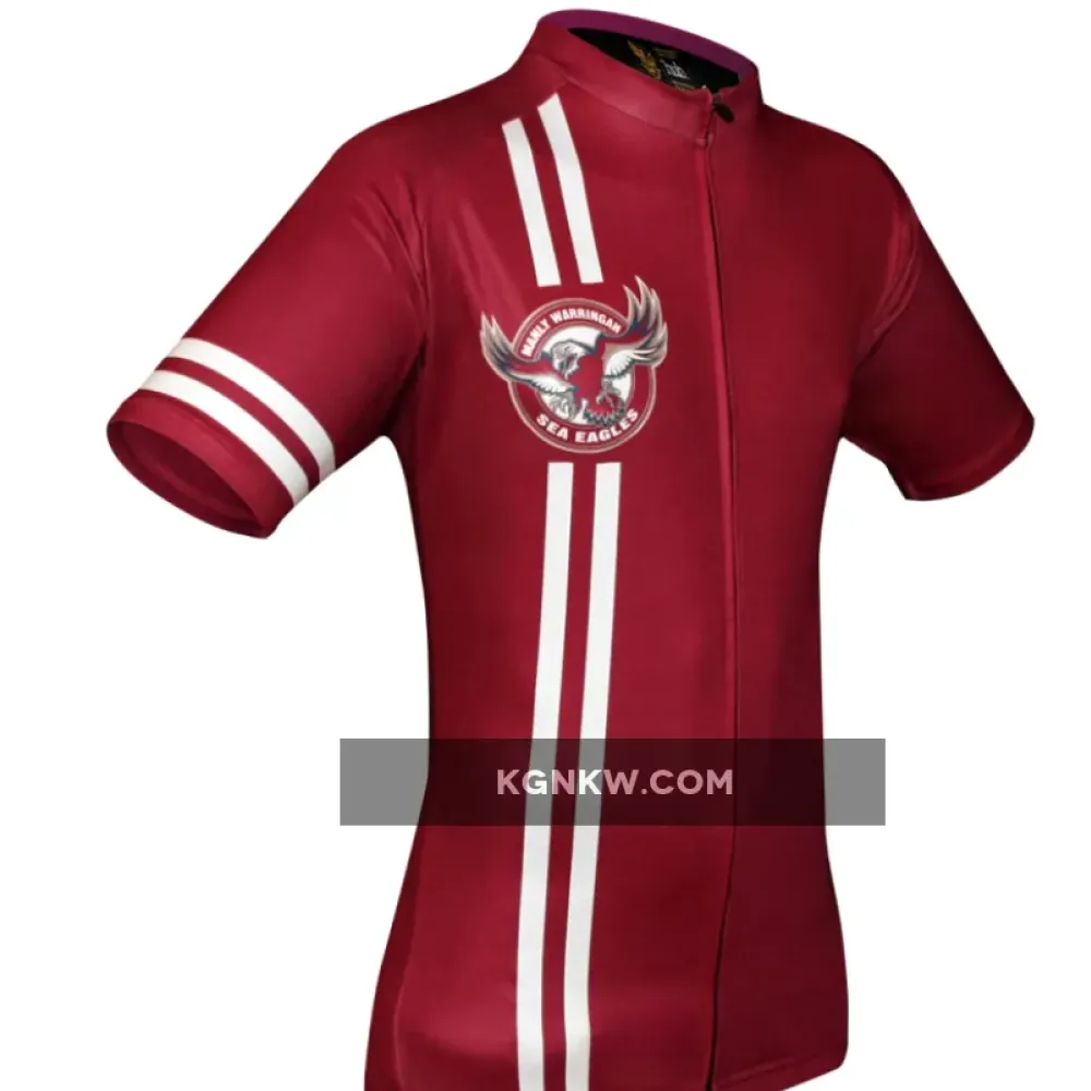 NRL Manly-Warringah Sea Eagles Short Sleeve Cycling Jerseys