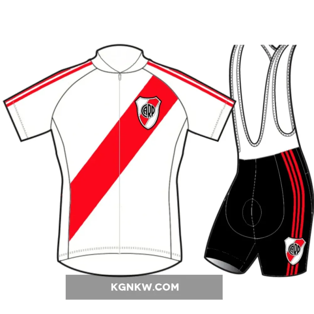 River Plate Short Sleeve Cycling Jerseys and (bib) shorts
