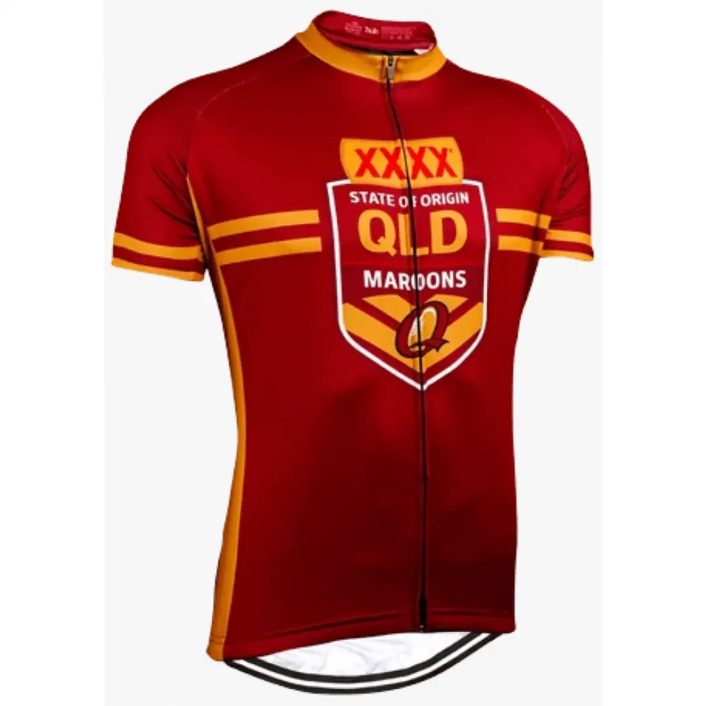 NRL Queensland Maroons Short Sleeve Cycling Jerseys