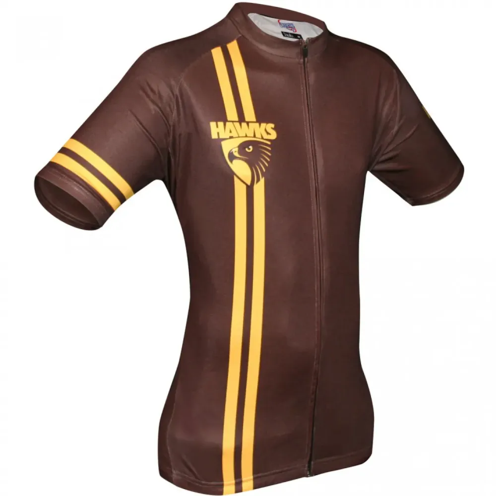 AFL Hawthorn Hawks Mountain and road bike Short Sleeve Cycling Jerseys