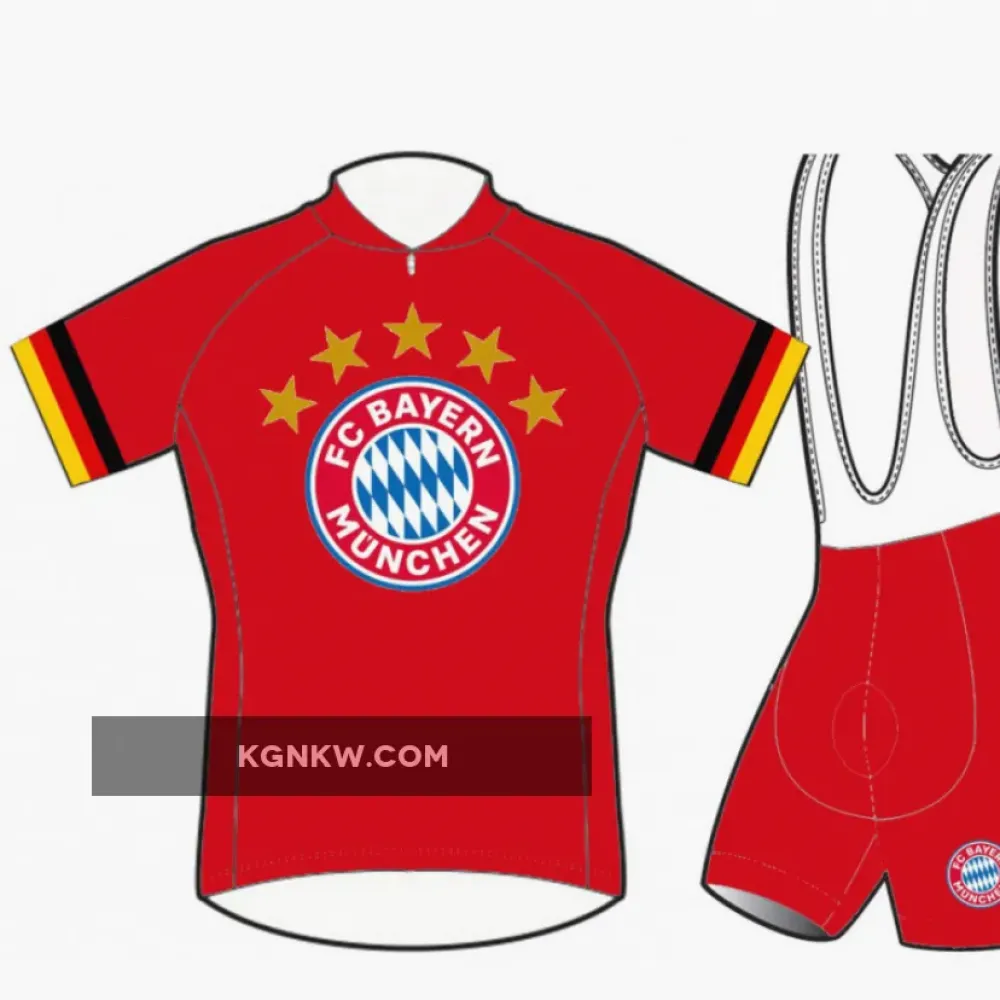 FC Bayern München Munich Short Sleeve Cycling Jerseys and (bib) shorts