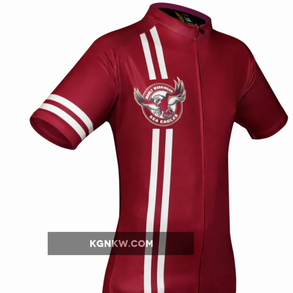 NRL Manly-Warringah Sea Eagles Short Sleeve Cycling Jerseys