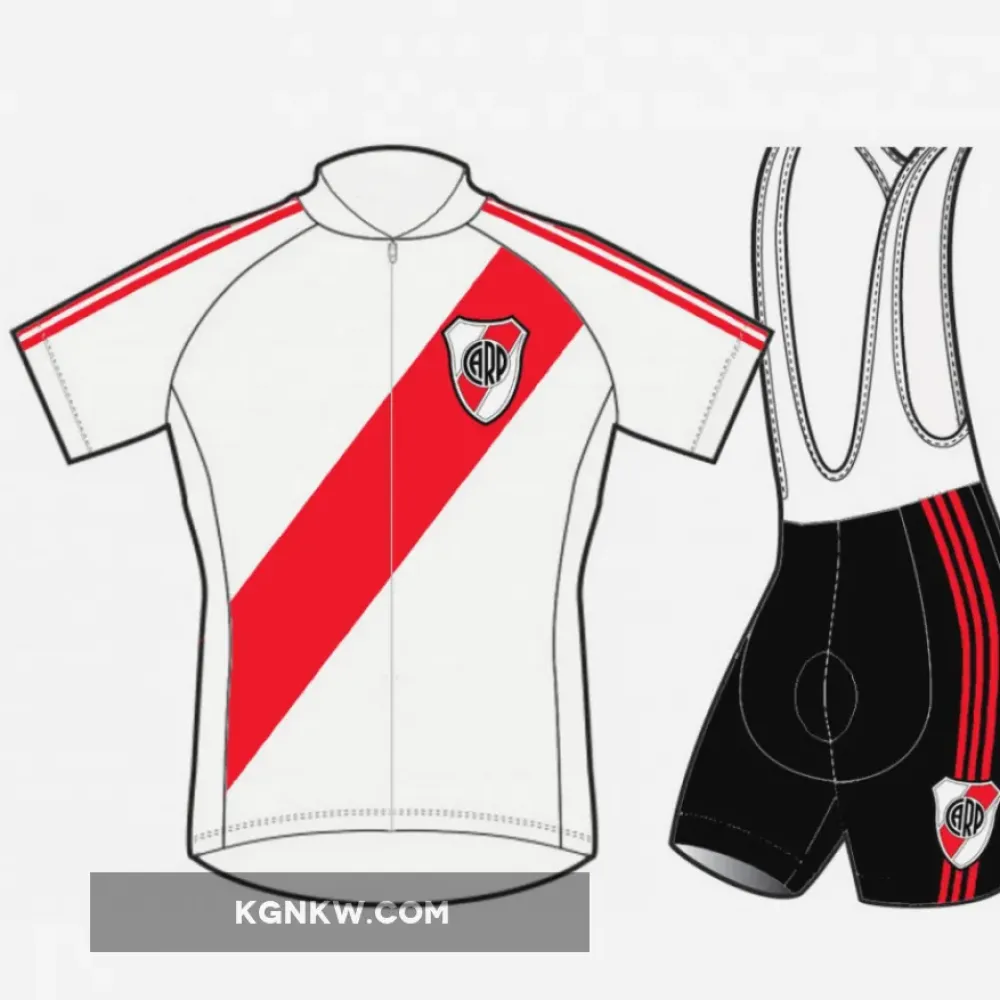 River Plate Short Sleeve Cycling Jerseys and (bib) shorts