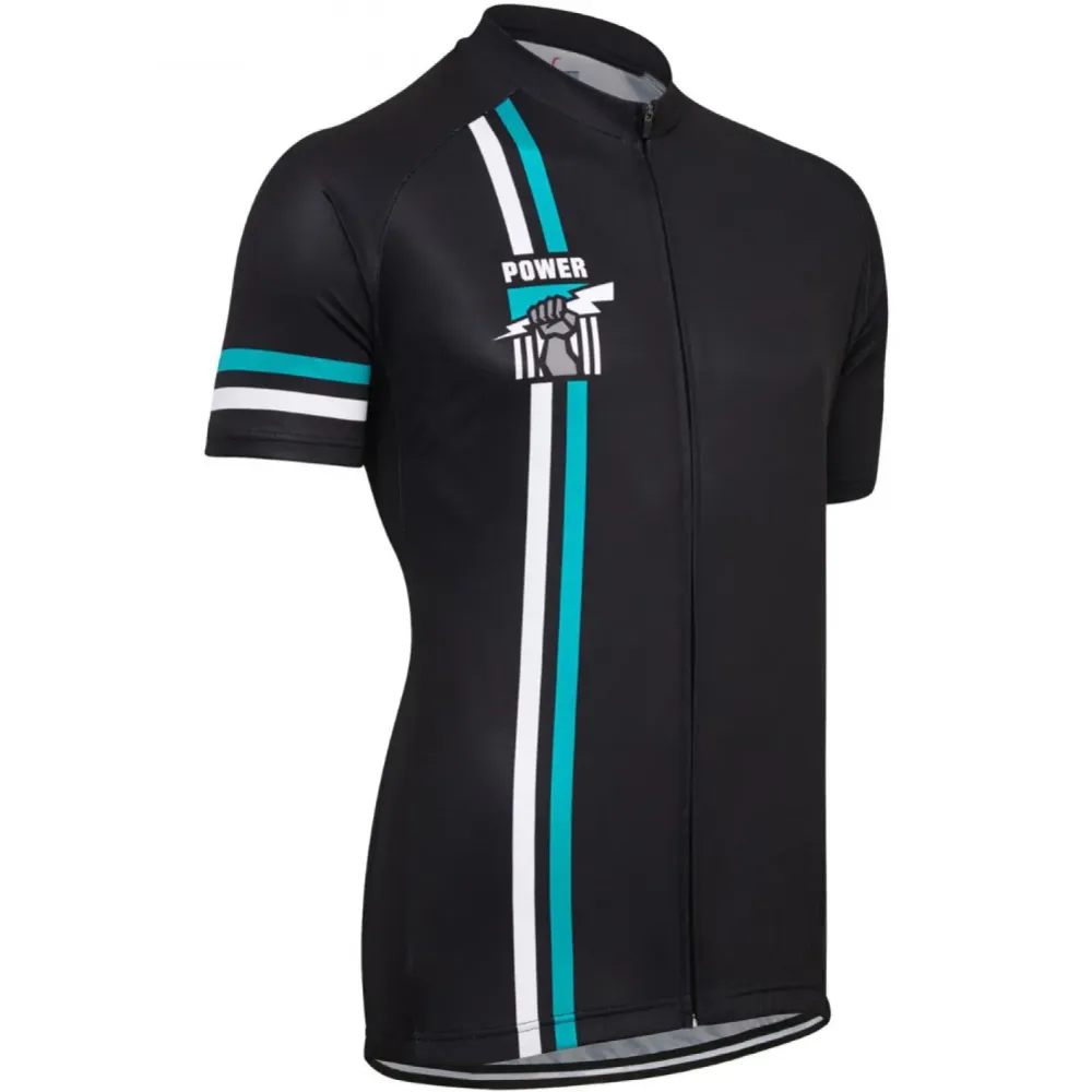 AFL Port Adelaide Power Short Sleeve Cycling Jerseys