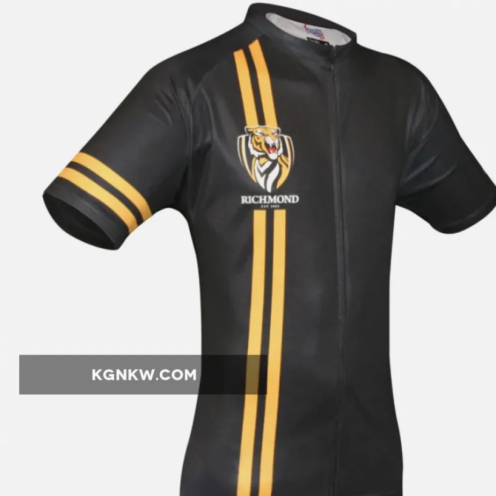 AFL Richmond Tigers Short Sleeve Cycling Jerseys
