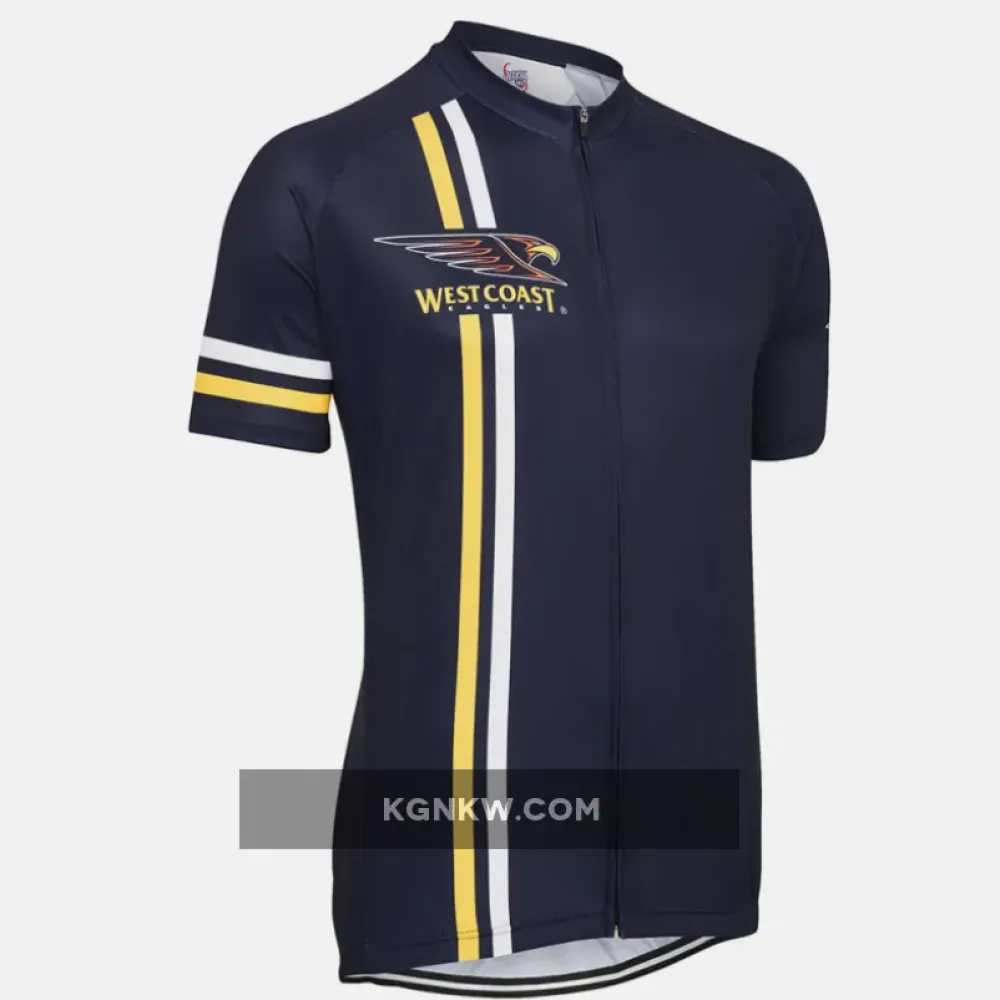 AFL West Coast Eagles Mountain and road bike Short Sleeve Cycling Jerseys