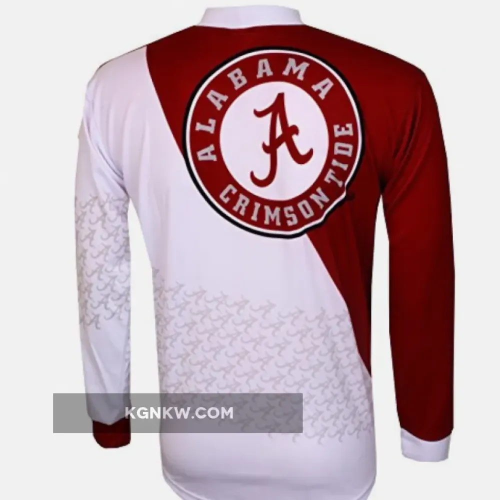 NCAA UA University of Alabama Crimson Tide Mountain Long Sleeve Bike MTB Cycling Jerseys