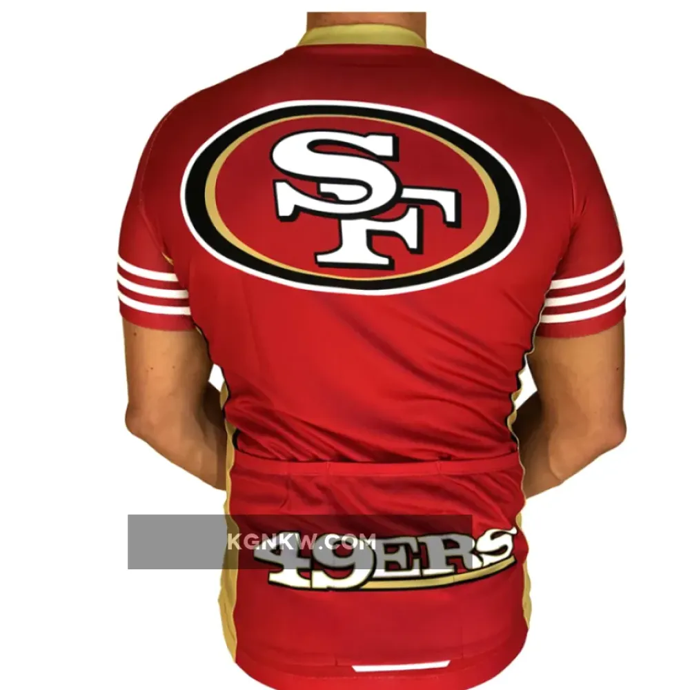NFL San Francisco 49ers Niners Short Sleeve Cycling Jersey