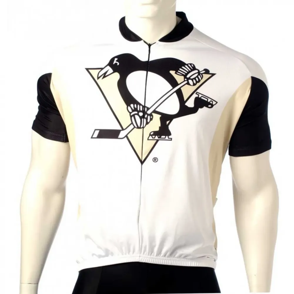 NHL Pittsburgh Penguins Cycling Jerseys Bib Shorts Arm Warmers
