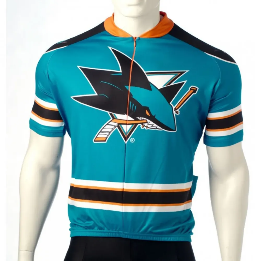 NHL San Jose Sharks Cycling Jerseys Bib Shorts Arm Warmers