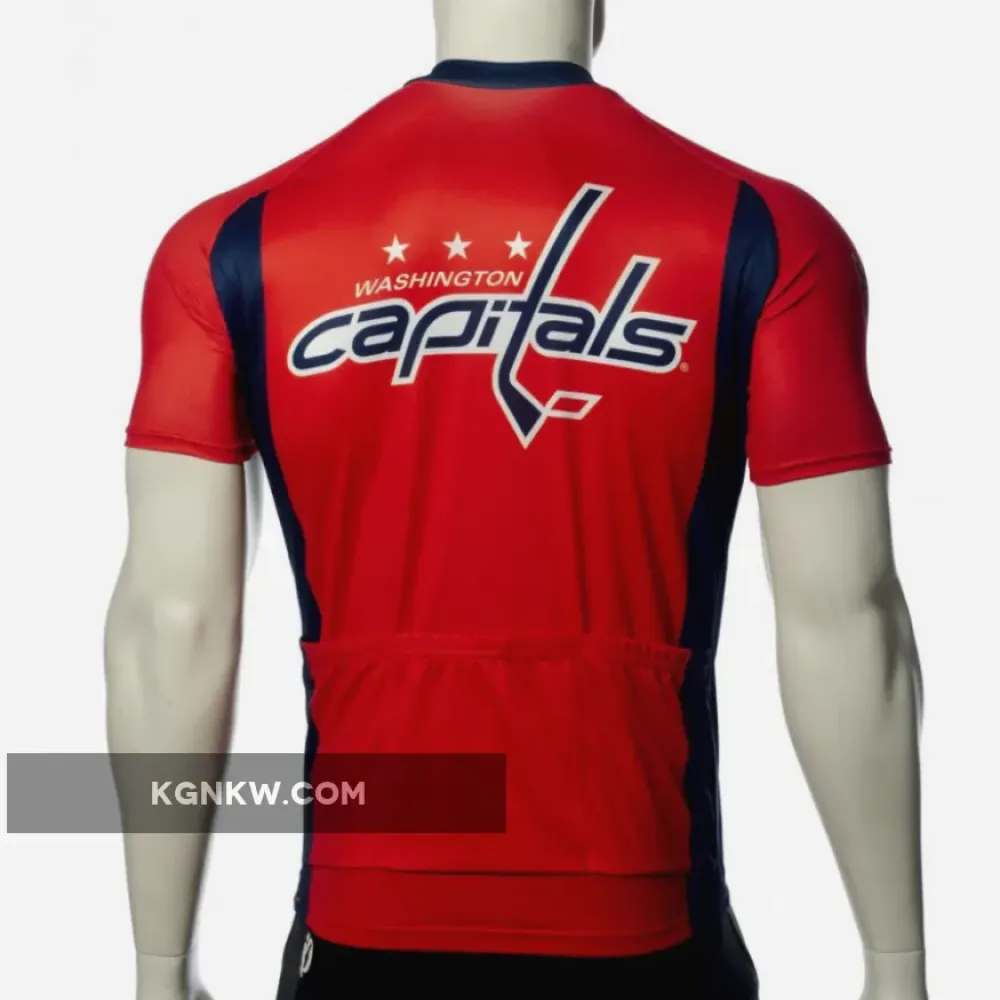 NHL Washington Capitals Cycling Jerseys Bib Shorts Arm Warmers