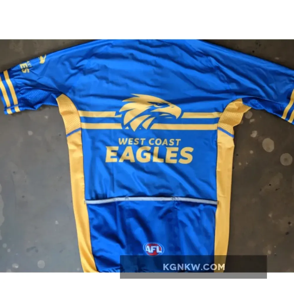 AFL West Coast Eagles Bike Clothing Short Sleeve Cycling Jerseys